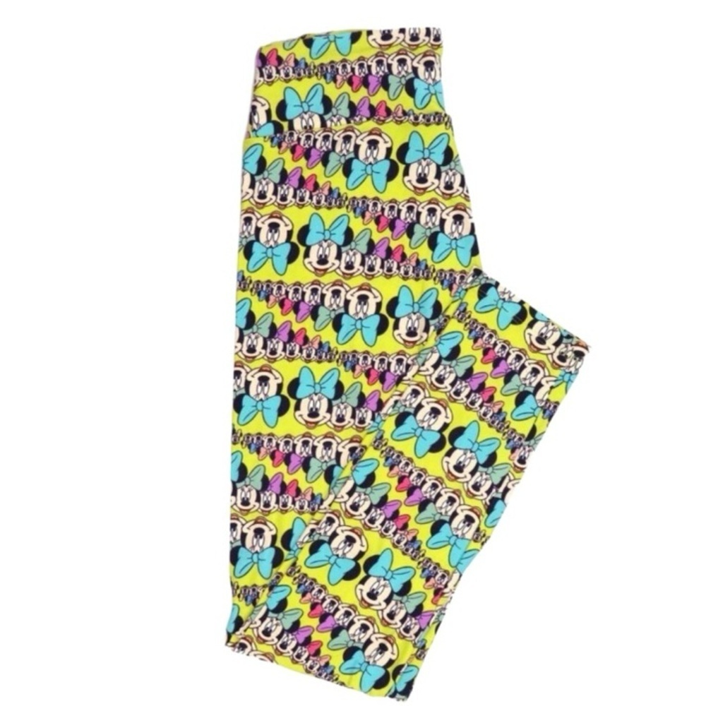 LuLaRoe Kids TWEEN Leggings with Minnie Mouse and Bow Design